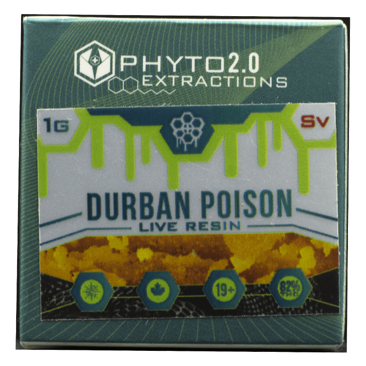 Phyto Extractions – Live Resin – Durban Poison | BC Weed Edible Canada