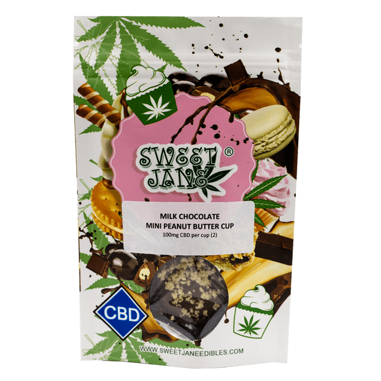 Sweet Jane – CBD Milk Chocolate Mini Peanut Butter Cup – 200mg CBD | BC Weed Edible Canada Sweet Jane – CBD Milk Chocolate Mini Peanut Butter Cup – 200mg CBD | BC Weed Edible Canada
