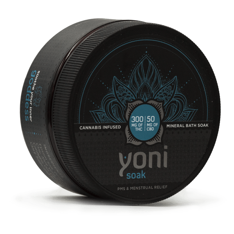 Yoni – Soak – Mineral Bath Soak – 300mg THC/ 50mg CBD | BC Weed Edible Canada Yoni – Soak – Mineral Bath Soak – 300mg THC/ 50mg CBD | BC Weed Edible Canada
