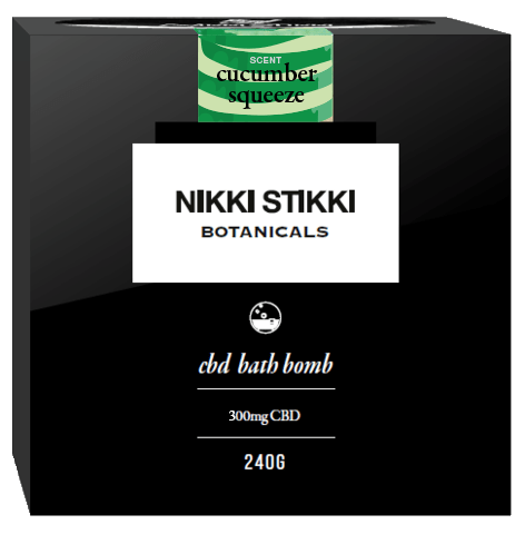 Nikki Stikki Botanicals – CBD Bath Bomb – Apple – 300mg CBD | BC Weed Edible Canada