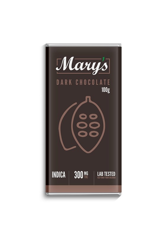 Mary’s Medibles – Chocolate Bar – Dark Chocolate – 300mg THC | BC Weed Edible Canada
