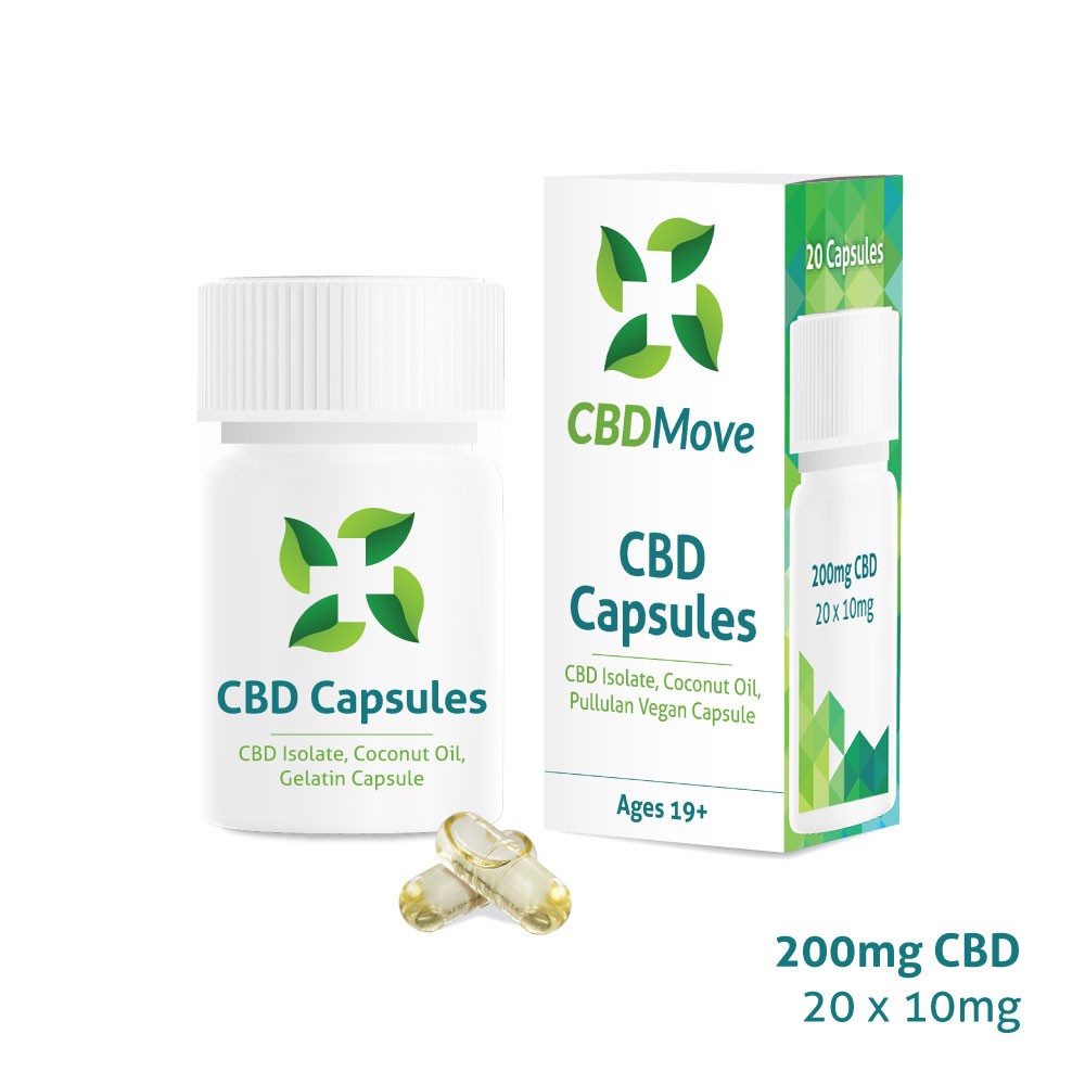 CBD Move – CBD Capsules – 200mg CBD | BC Weed Edible Canada