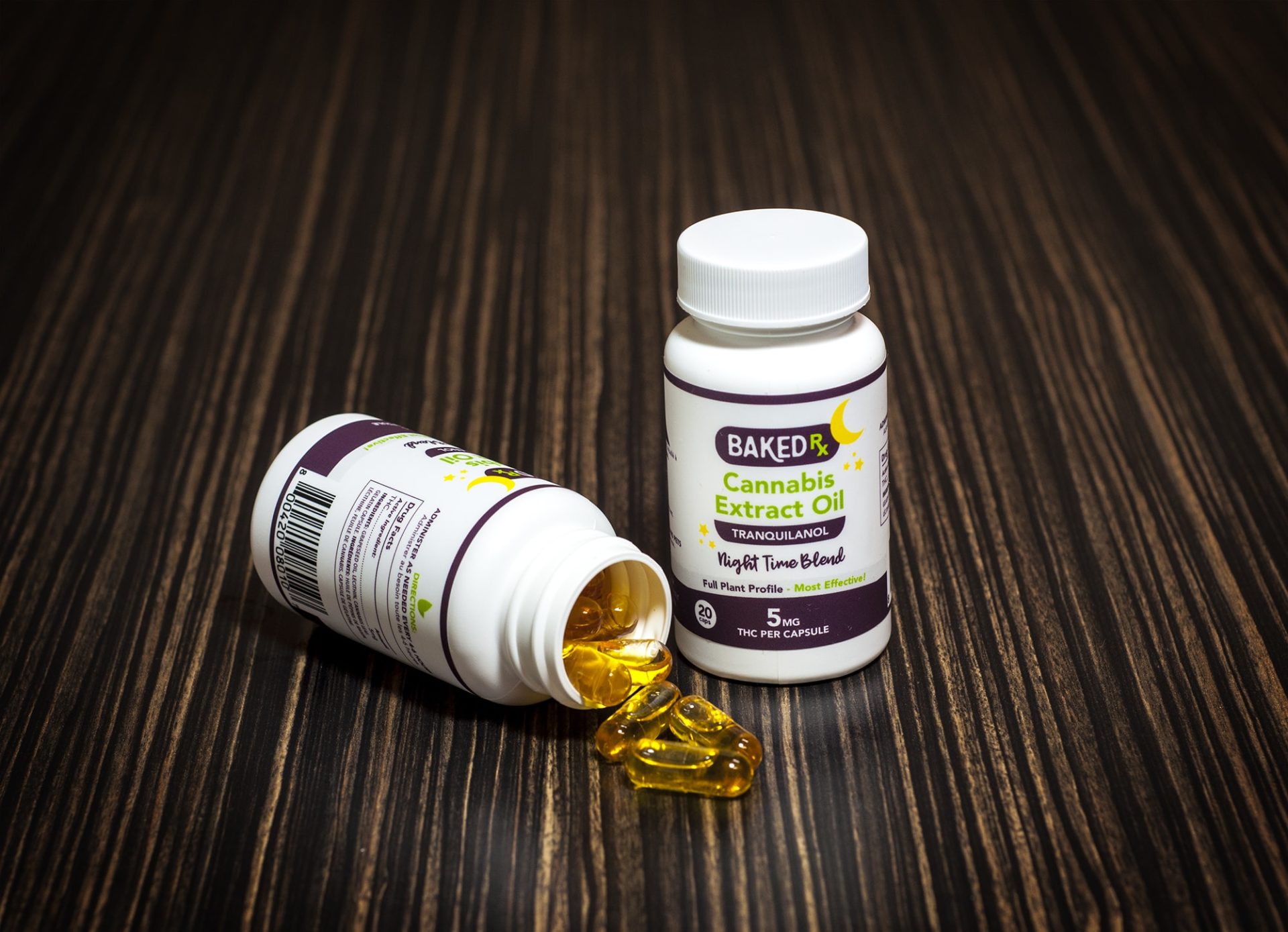 Baked Edibles – Tranquilanol (Sedative) Capsules 5mg | BC Weed Edible Canada