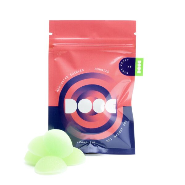 Dose Edibles Gummies – Kiwi Fruit | BC Weed Edible Canada