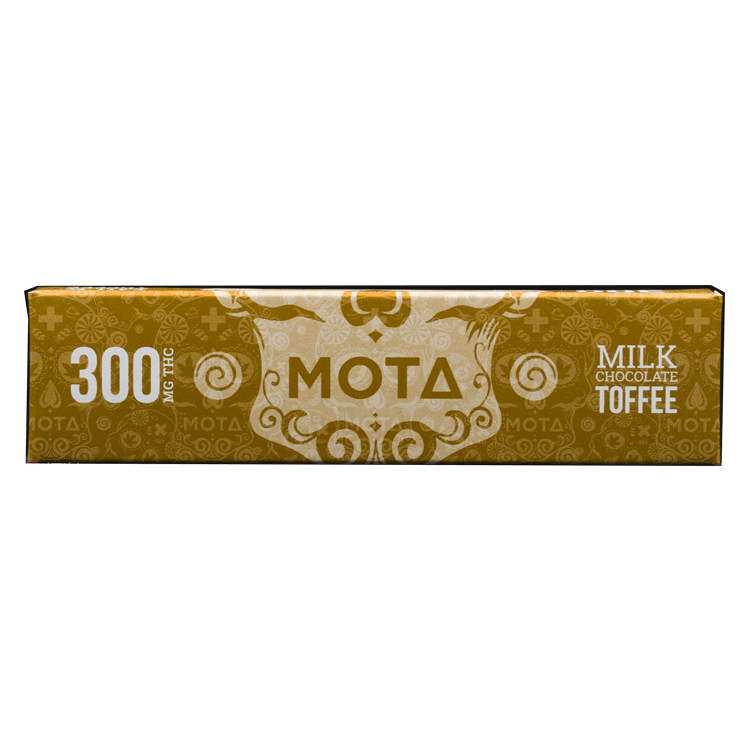 MOTA Edibles – Milk Chocolate Toffee Bar – 300mg THC | BC Weed Edible Canada