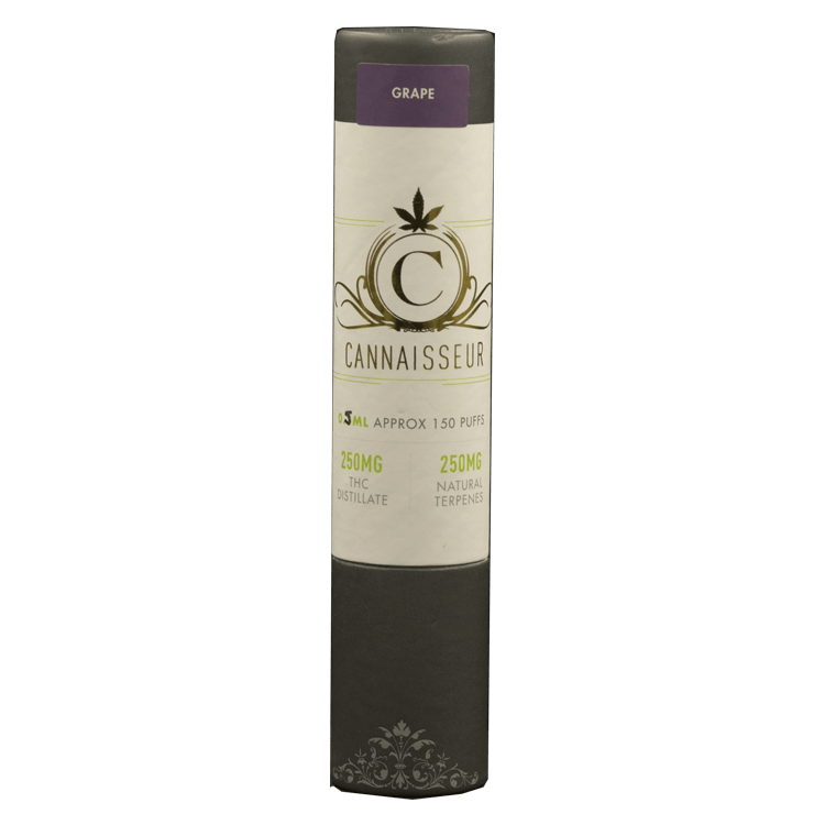 Cannaisseur – Disposable THC Distillate Pen – Grape 0.3ml | BC Weed Edible Canada Cannaisseur – Disposable THC Distillate Pen – Grape 0.3ml | BC Weed Edible Canada