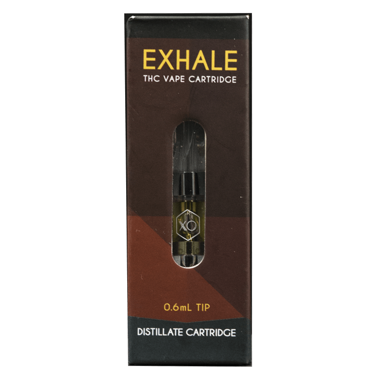 XO Exhale – THC Distillate Refill Cartridge – Banana Kush 0.6ml | BC Weed Edible Canada
