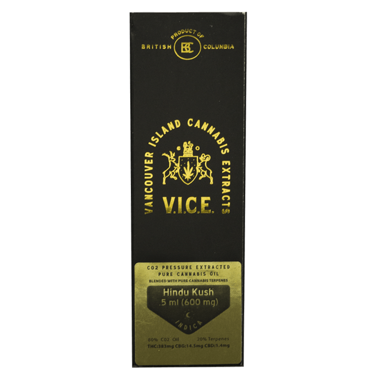 Vice – CO2 Oil Refill Cartridges – Hindu Kush 0.5ml | BC Weed Edible Canada