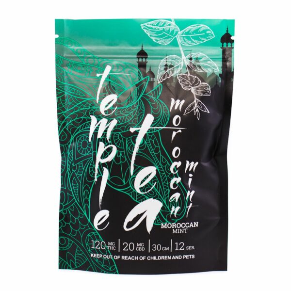 Temple Tea – Moroccan Mint – 120mg THC | BC Weed Edible Canada