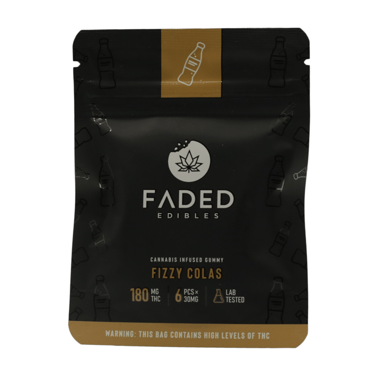 Faded Edibles – Fizzy Colas – 180mg | BC Weed Edible Canada