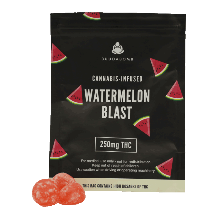 Buudabomb – Watermelon Blast – 250mg | BC Weed Edible Canada