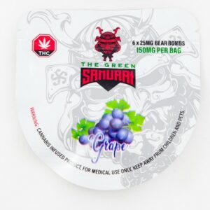 The Green Samurai – Grape Gummies – 150mg | BC Weed Edible Canada The Green Samurai – Grape Gummies – 150mg | BC Weed Edible Canada