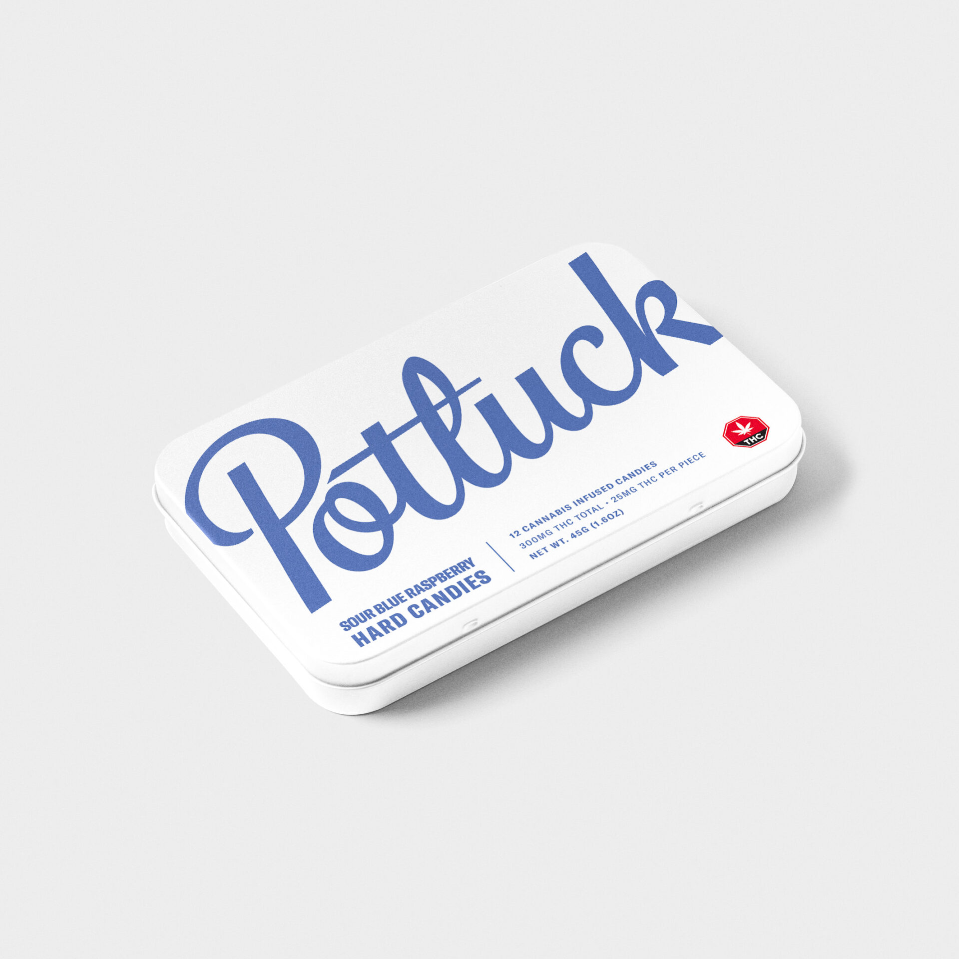 Potluck – Hard Candy – Sour Blue Raspberry – 300mg THC | BC Weed Edible Canada