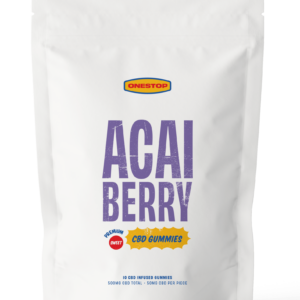 OneStop – Açai Berry CBD Gummies 500mg | BC Weed Edible Canada