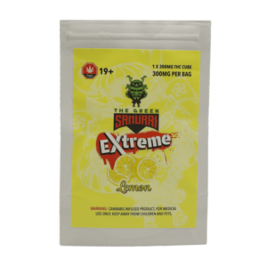 Green Samurai Extreme – Lemon Gummy – 300mg THC | BC Weed Edible Canada