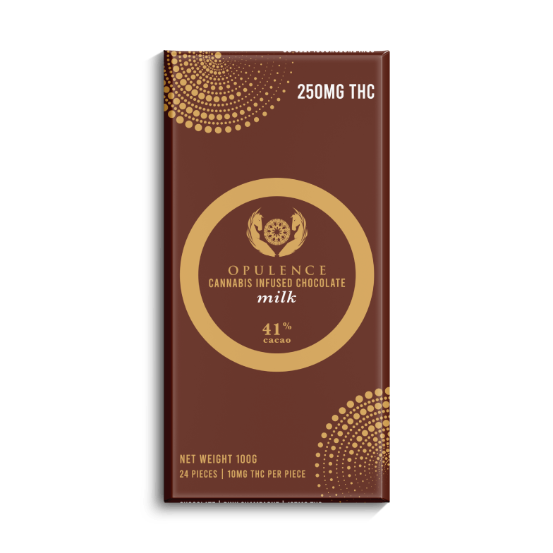 Opulence – THC Chocolate Bar – Milk Chocolate | BC Weed Edible Canada